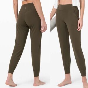 Lululemon Align Jogger 28" Dark Olive Green Legging Pant Nulu 8 Yoga Athletic